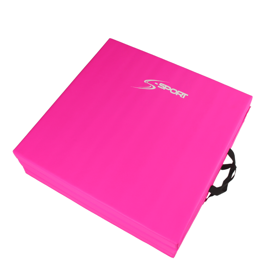 S-SPORT Športová podložka, skladacia, 200 × 100 × 5,5 cm PRO PINK
