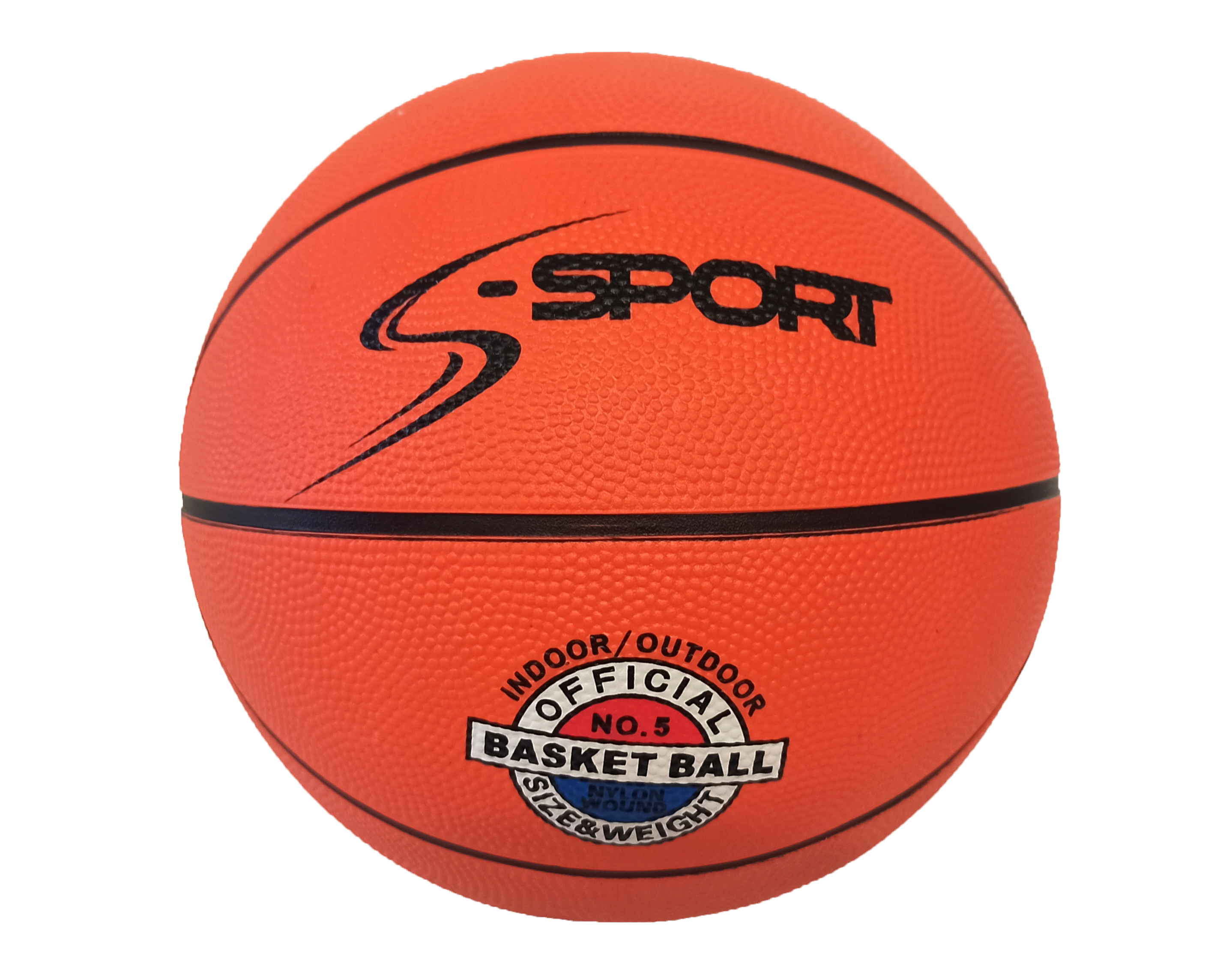 Gumená basketbalová lopta, veľkosť 5, S-SPORT TRADITION