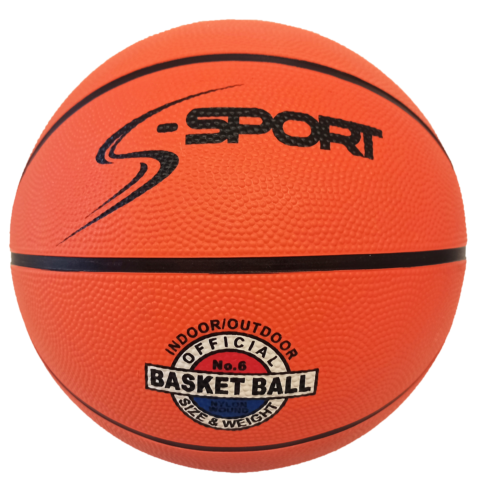 Gumená basketbalová lopta, veľkosť 6, S-SPORT TRADITION