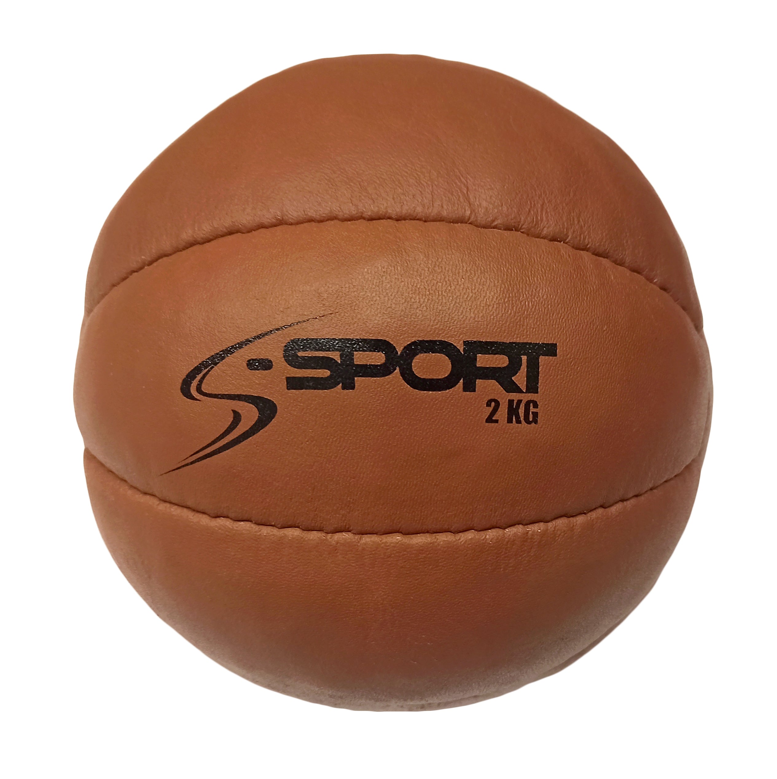 S-SPORT CLASSIC Kožená medicinbalová lopta, 2 kg