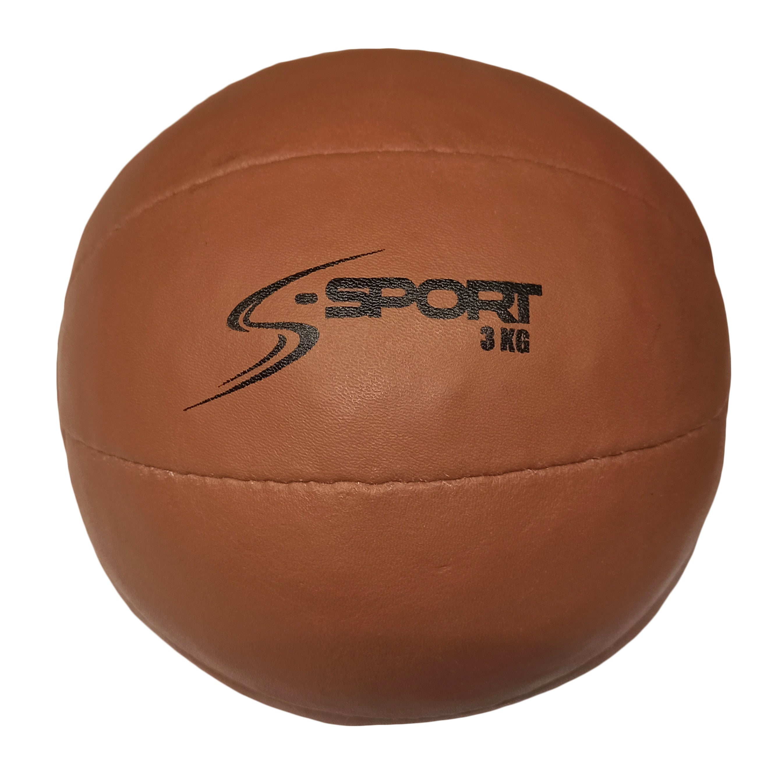 S-SPORT CLASSIC Kožená medicinbalová lopta, 3 kg
