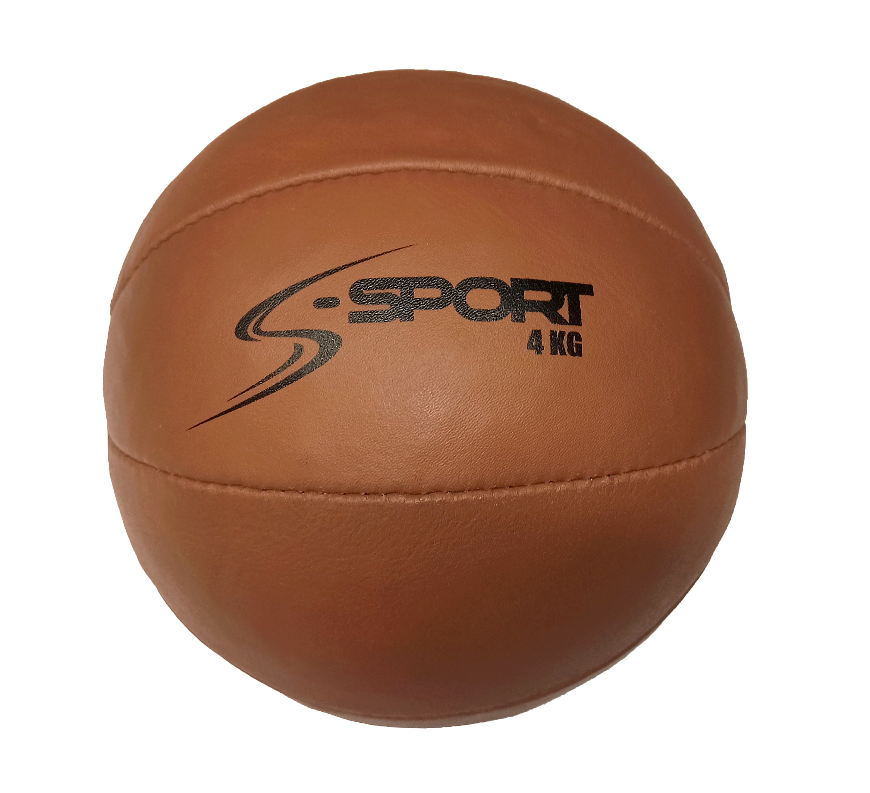S-SPORT CLASSIC Kožený medicinbal, 4 kg