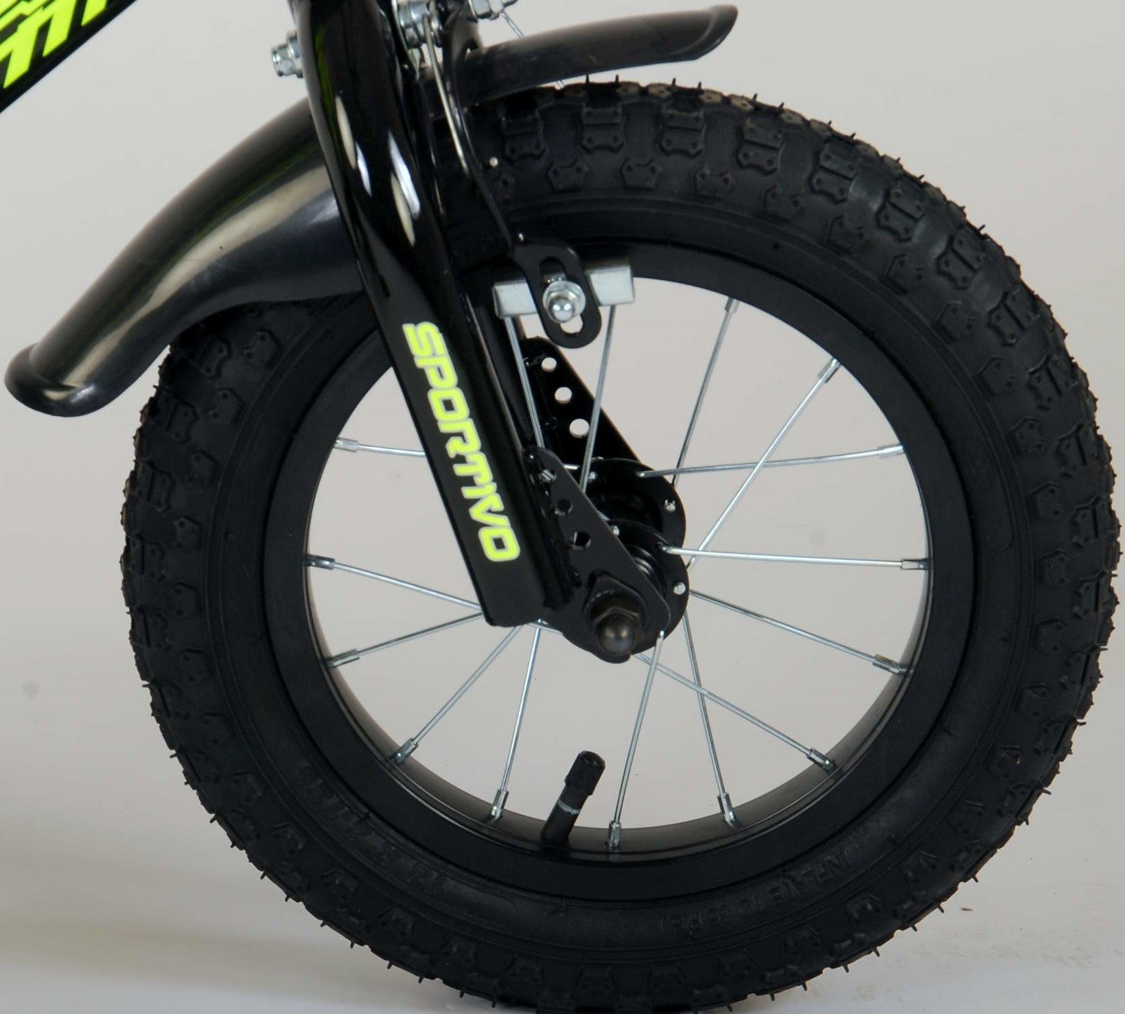 Volare Sportivo Neónovo Žltý Detsk Bicykel, 12 ", 95% Zmontovaný