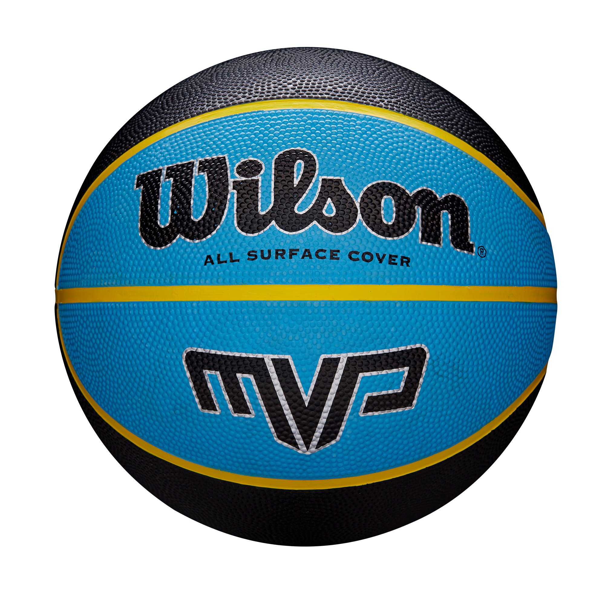 Gumená basketbalová lopta, veľkosť 7, na vonkajšie/vnútorné použitie - WILSON MVP 295 BSKT BLUE 