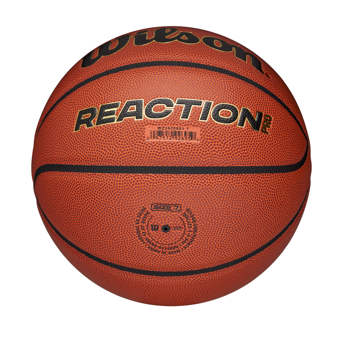 Tréningová basketbalová lopta, na vonkajšie/vnútorné použitie, veľkosť 5 - WILSON REACTION PRO 