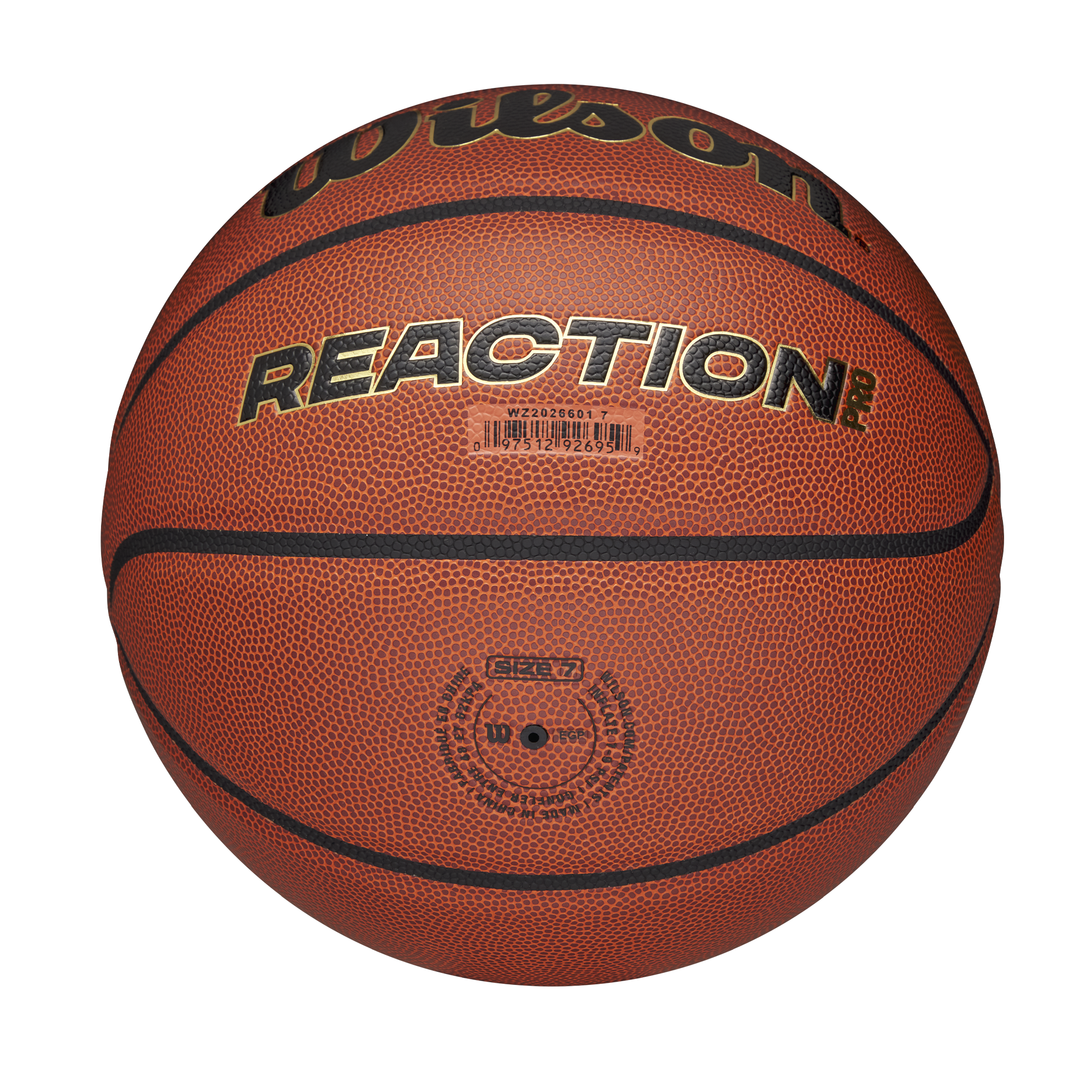 Tréningová basketbalová lopta, na vonkajšie/vnútorné použitie, veľkosť 5 - WILSON REACTION PRO 