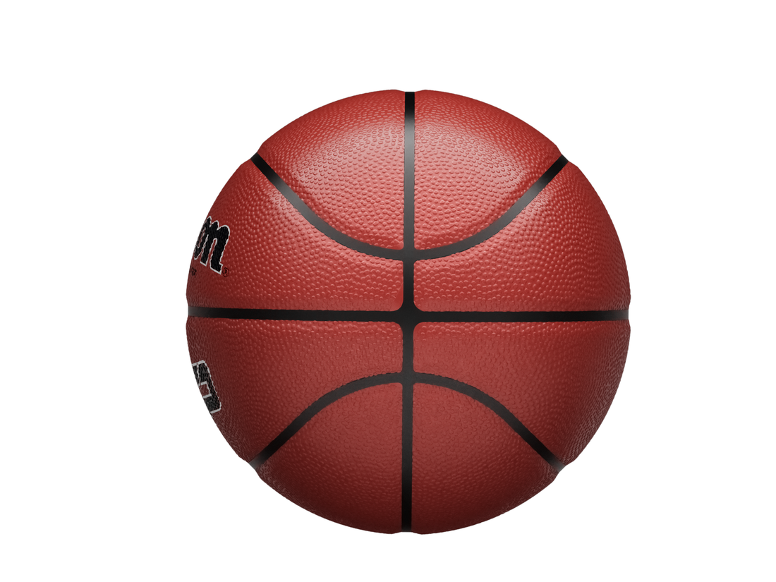 Gumová basketbalová lopta, veľkosť 6, na vonkajšie/vnútorné použitie - WILSON MVP BSKT HNEDÁ 