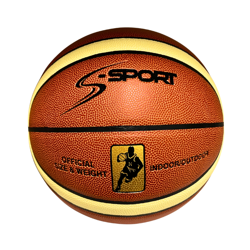 Basketbalová lopta veľkosť 5, vonku/vnútri – S-SPORT ACADEMY GRIP