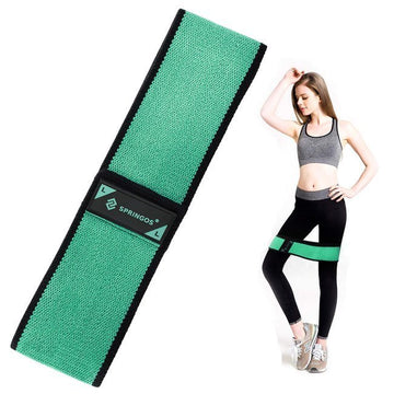 Elastický fitness náramok Springos - zelený