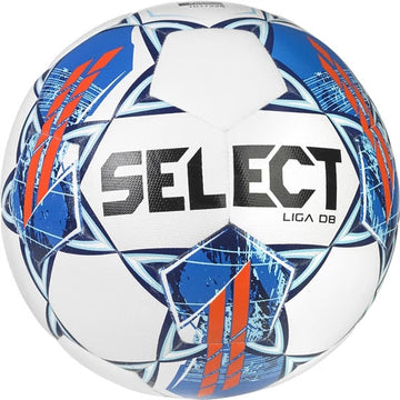 Futbalová lopta, veľkosť 4 - SELECT FB LIGA DB WHITE/BLUE