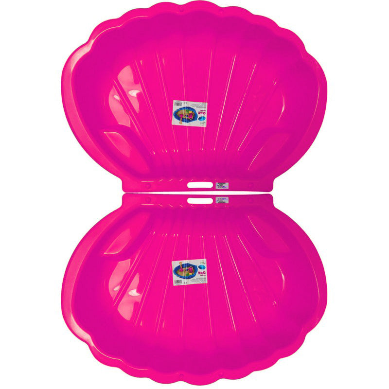 Mušľové plastové pieskovisko, magenta (1 sada / 2 ks)