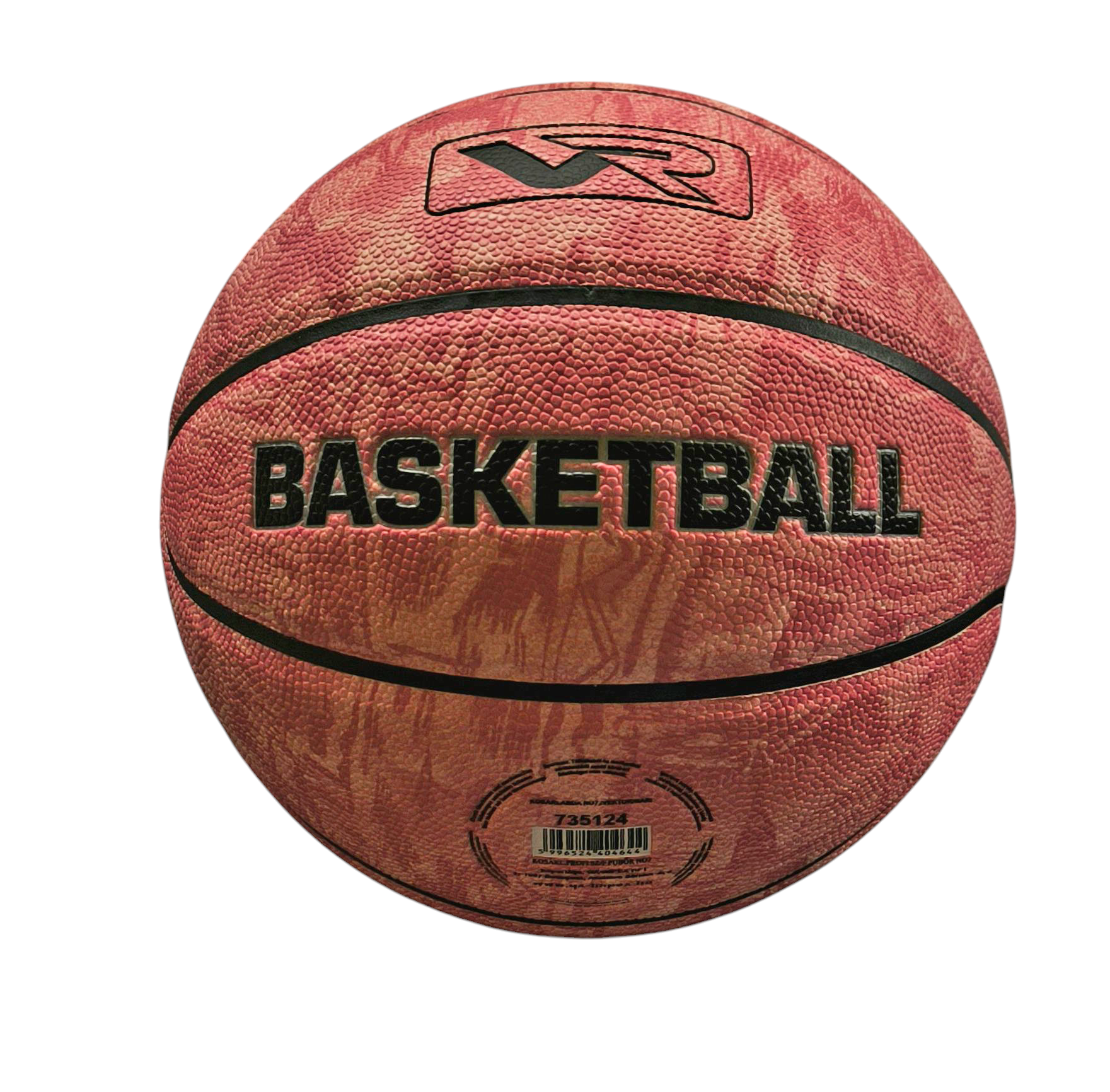 Basketbalová lopta, veľkosť 7, VEKTORY INDOOR / OUTDOOR Červená 