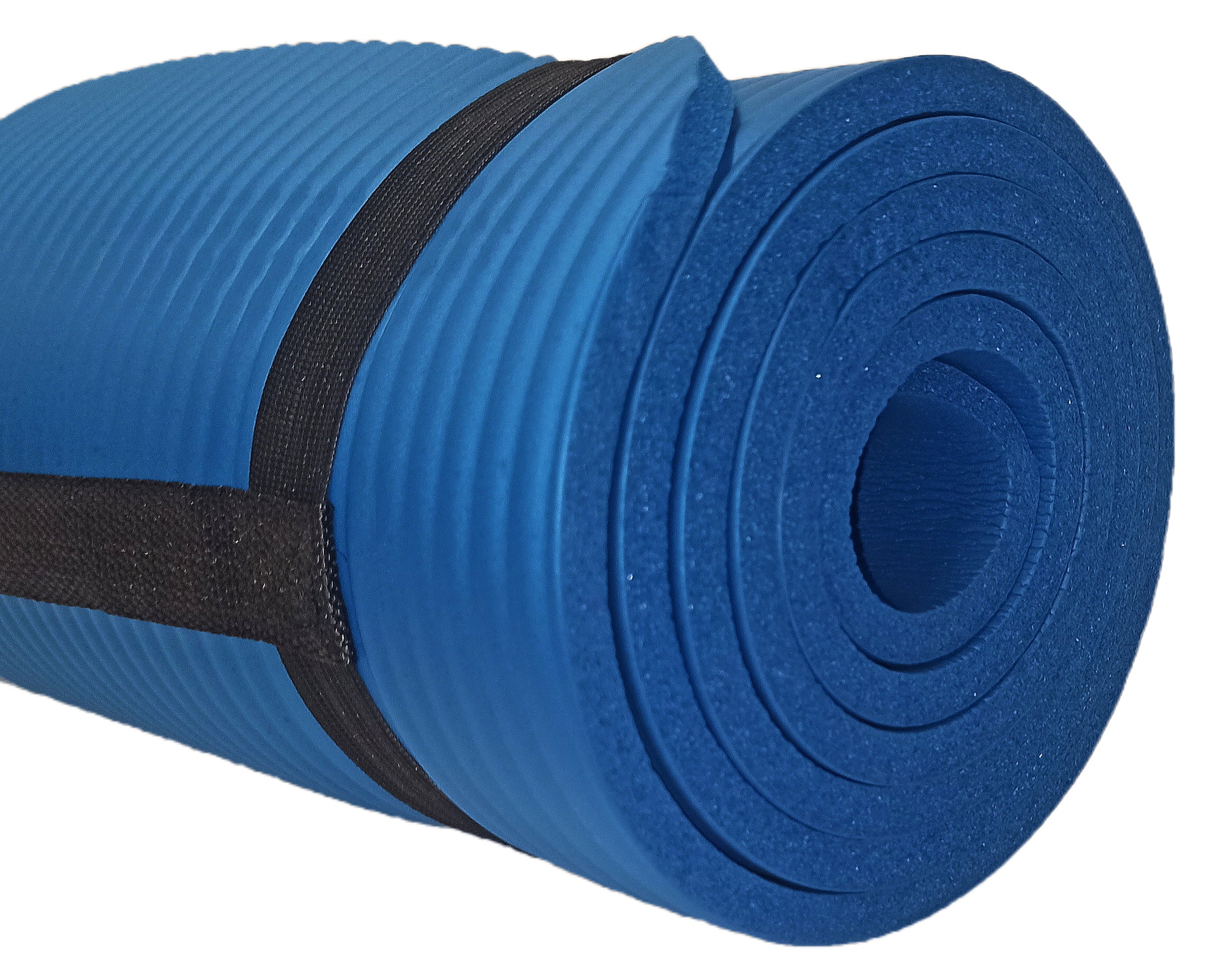 S-SPORT Podložka na jogu / fitness podložka, hrubá, modrá