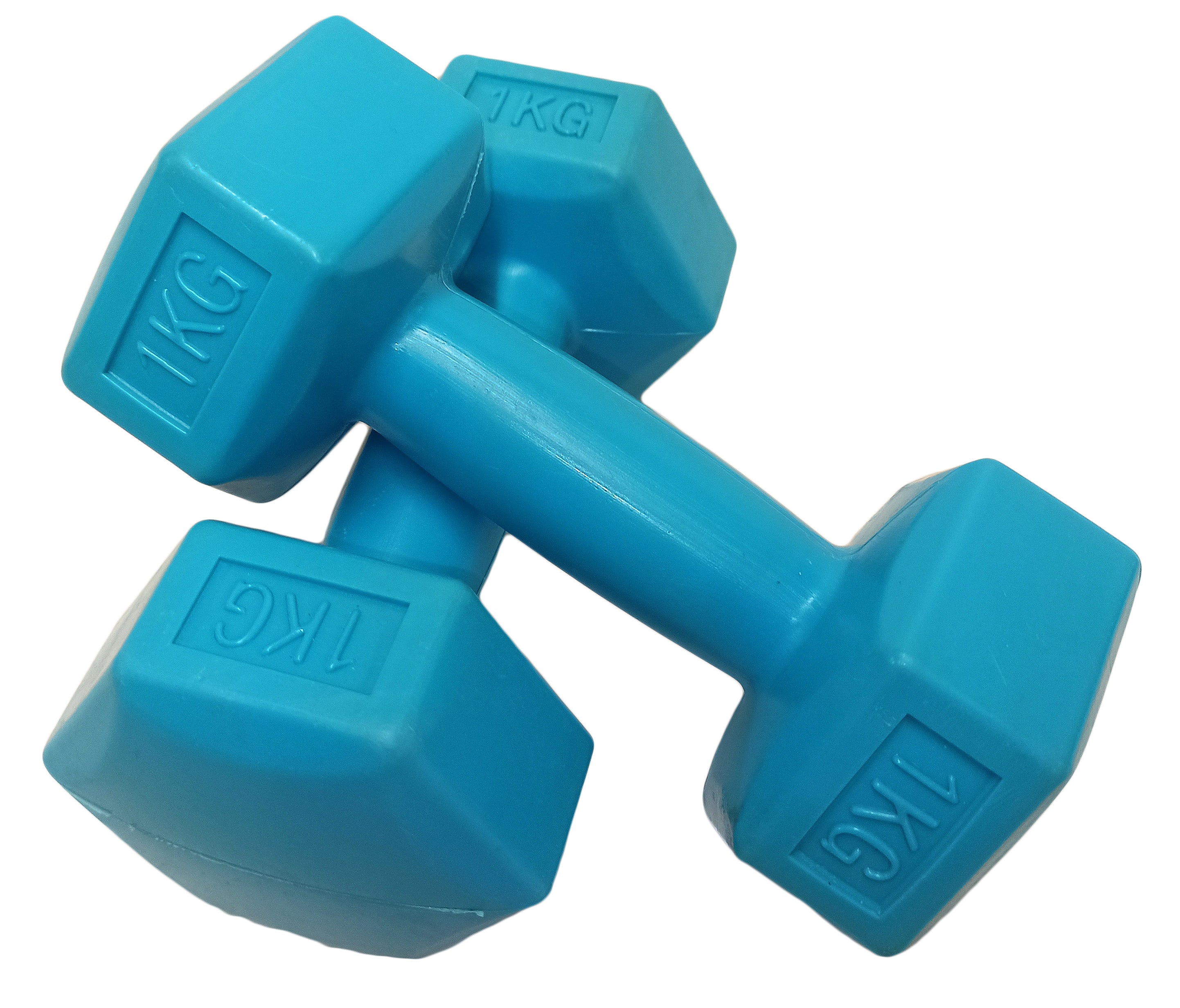 S-SPORT PVC činka na ruky, šesťhranná 2x1 kg