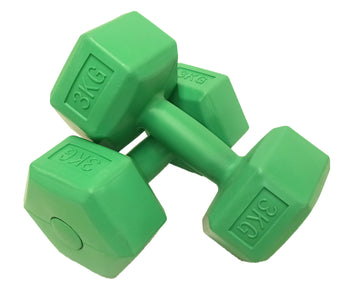 PVC ručná činka, šesťhranná 2x3 kg SPARTAN