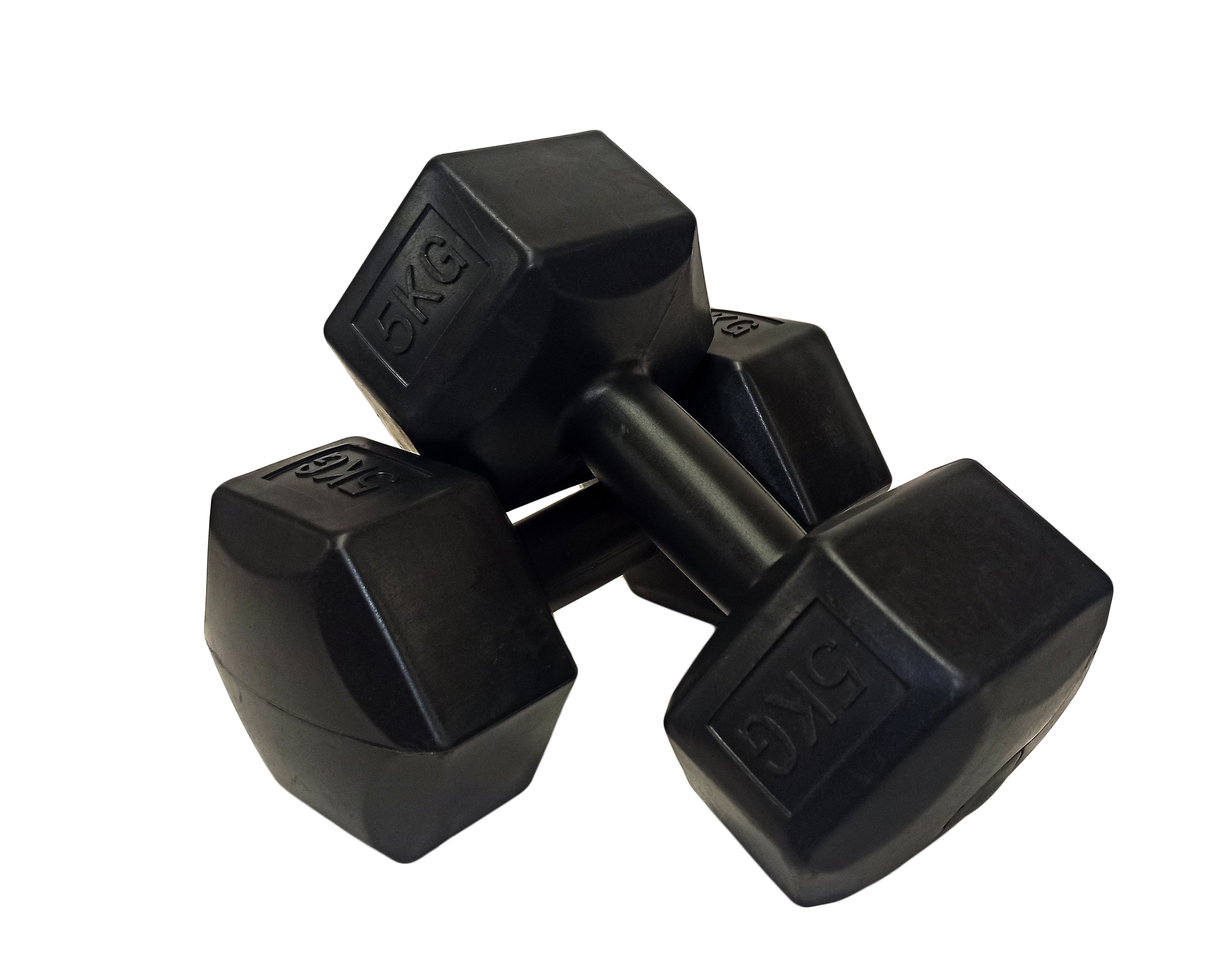 S-SPORT PVC činka na ruky, šesťhranná 2x5 kg