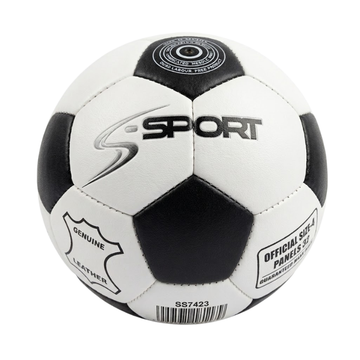 S-SPORT CLASSIC Kožená futbalová lopta, veľkosť 4