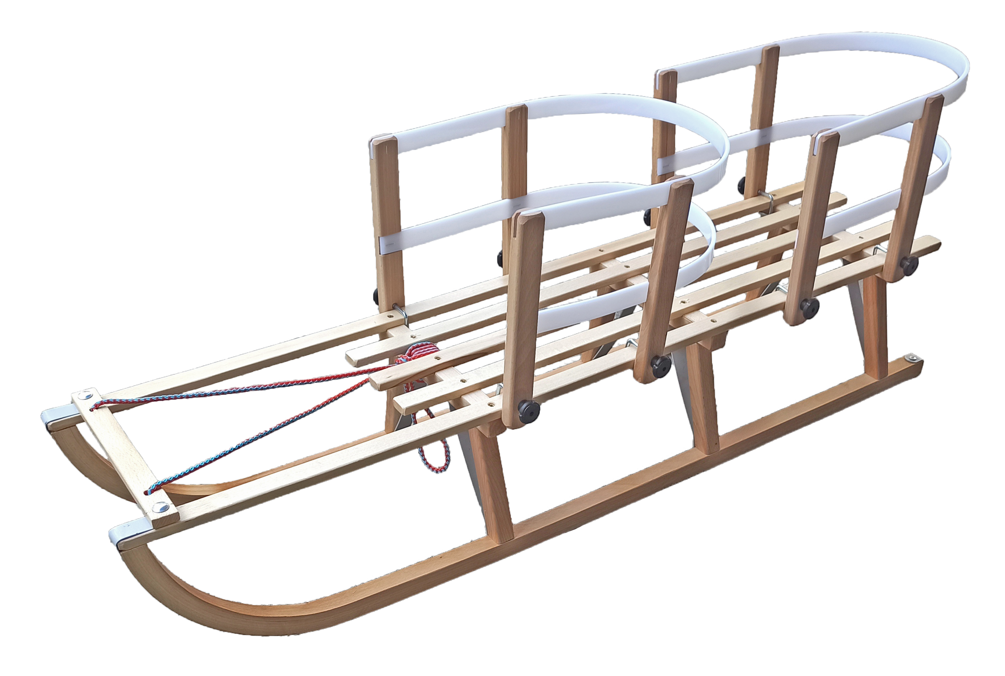 Sane, drevené, pre tri osoby (125 cm) S-SPORT CLASSIC