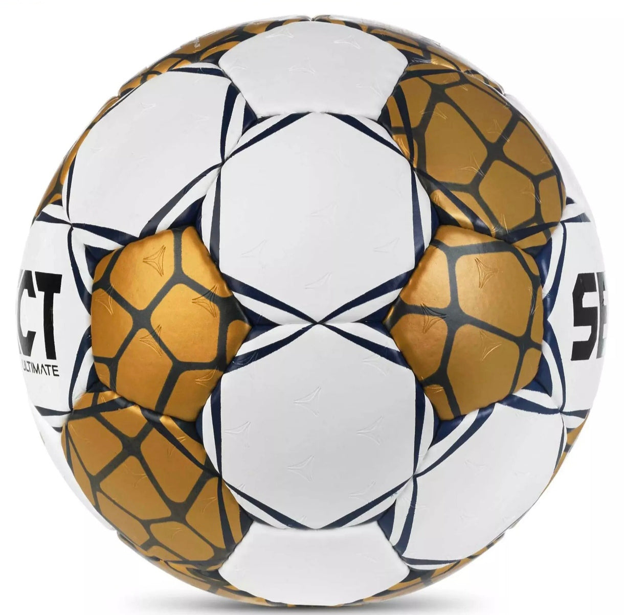 Suťaž Handball Select Ultimate EHF Ligy majstrov Ligy V24 Biela/zlato veľkosť 2