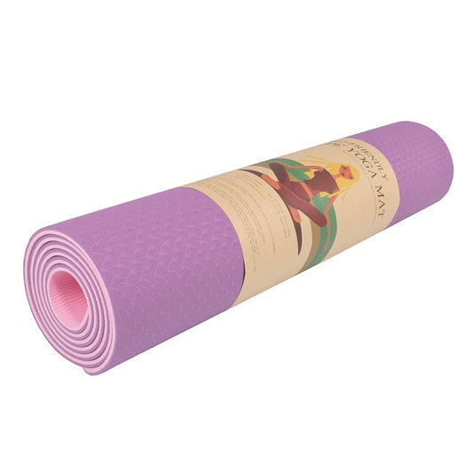 Hrubá podložka na jogu/fitness Springos - levanduľovo ružová